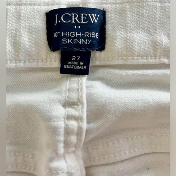 J. Crew Women's Cream Straight Leg Jeans - Picture 2 of 2